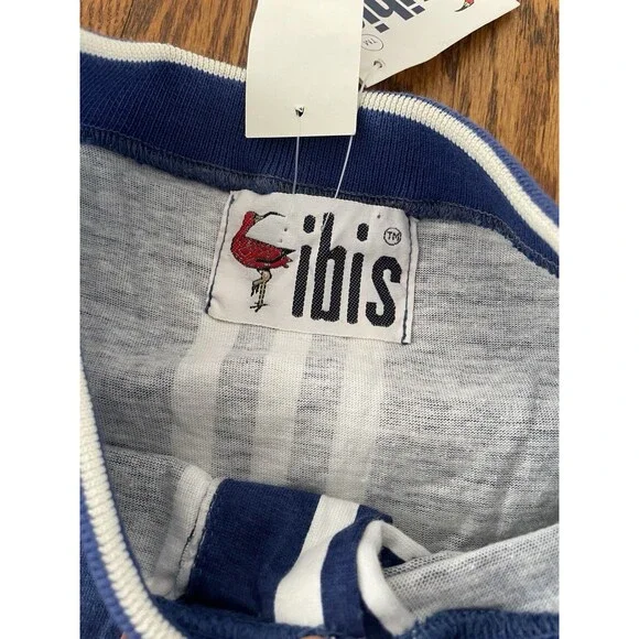 Vintage Striped T Shirt Mens 2XL Blue White Oversized Streetwear NWT - Picture 6 of 9